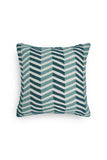 Lahar Hand Embroidered Cushion-Turquoise