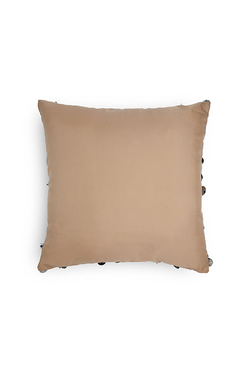 Onset Homes Tara Hand Embroidered Cushion-Beige