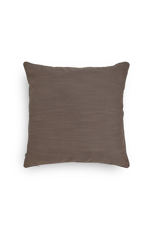 Darwaja Quilted Cushion Cover-Chocolate