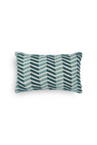 Lahar Hand Embroidered Cushion-Turquoise