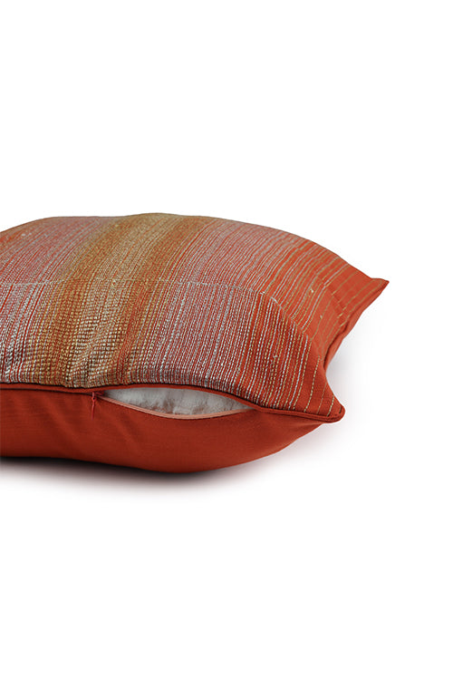Ratna Embroidered Cushion-Rust