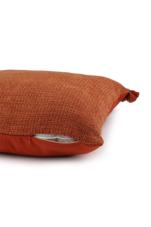 Ananya Handwoven Cushion-Rust