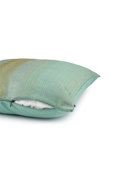 Onset Homes Ratna Embroidered Cushion-Topaz