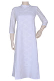 Okhai "White Jasmine" Chikankari Long Dress | Relove