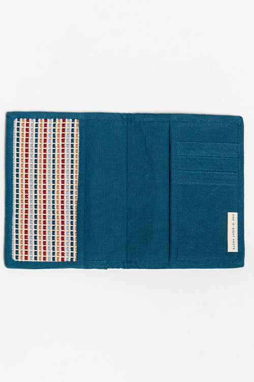 One 'O' Eight Knots Antar Hand-Woven Passport Holder