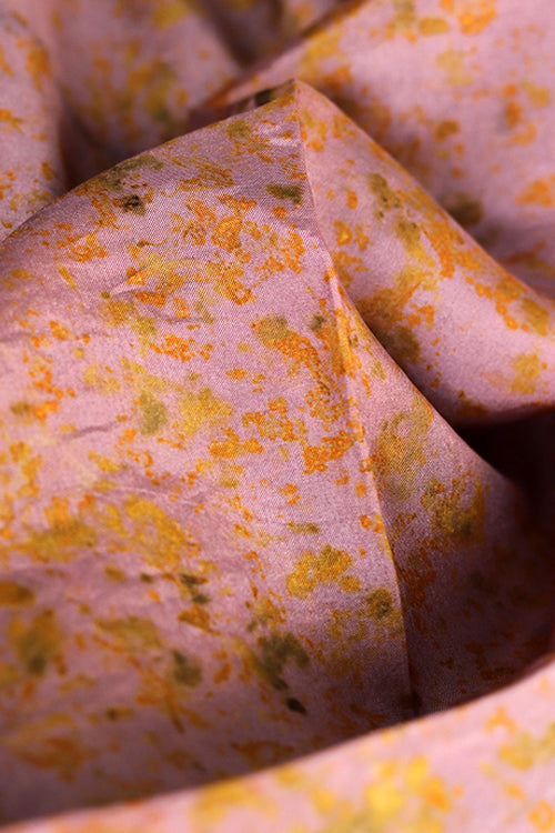 Mulya "Daisy" Eco Printed Habutai Silk Yardage