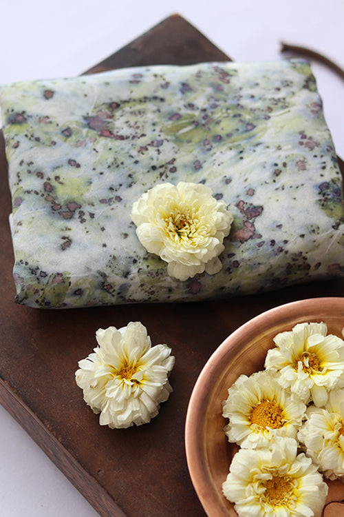 Mulya "Lilly" Eco Printed Habutai Silk Yardage