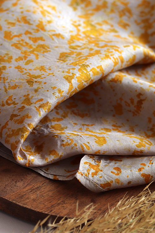 Mulya "Dahelia" Eco Printed Habutai Silk Yardage