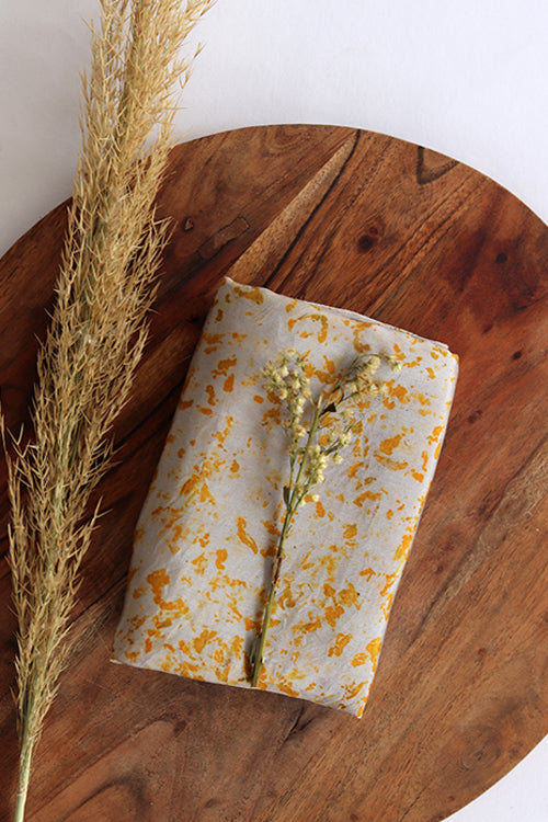 Mulya "Dahelia" Eco Printed Habutai Silk Yardage