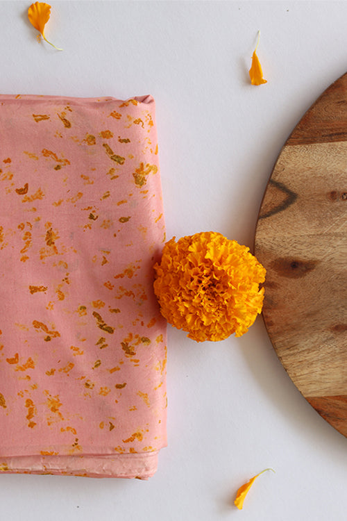 Mulya "Champa" Eco Printed Habutai Silk Yardage