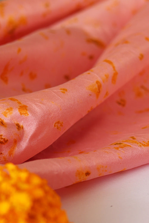 Mulya "Champa" Eco Printed Habutai Silk Yardage