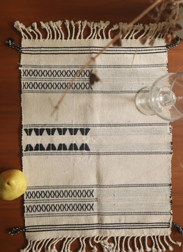 Okhai "Hornbill" Handwoven Pure Cotton Table Mat