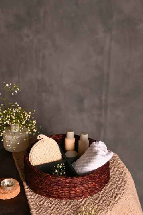 Kadam Haat Handmade Sabai Grass Jewellery Box - Brown