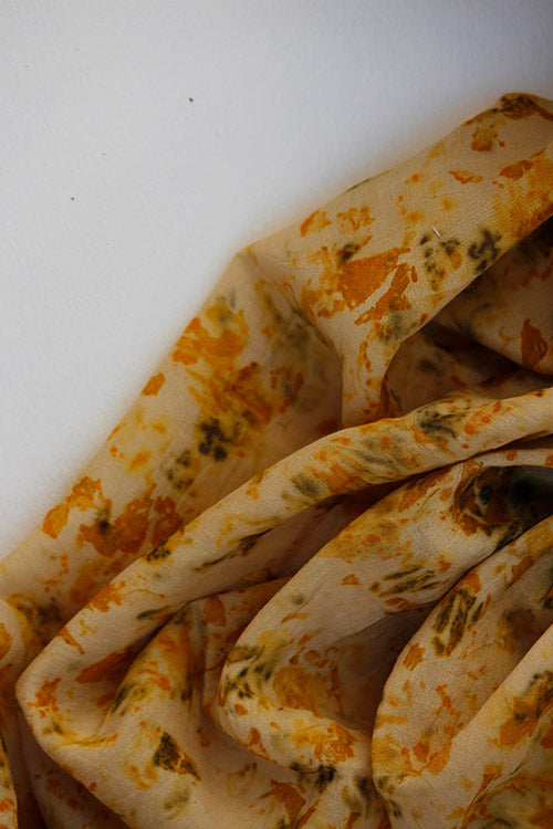 Mulya " YAMI" Eco Printed Cotton Silk Yardage