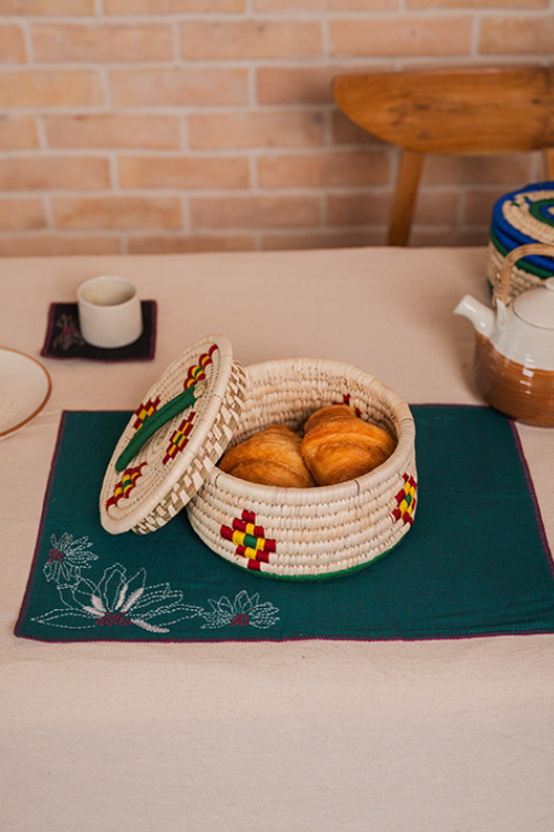 Kraftribe Grass Chapati Box/Storage Box