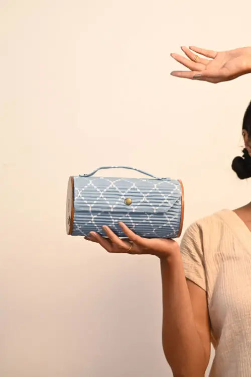 Lukka Chuppi Morning Frost Round Clutch  Okhaistore