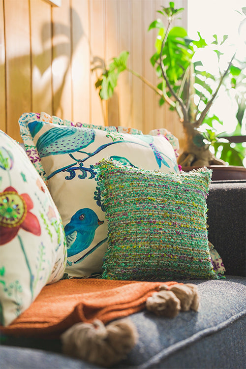 Onset Homes Onset Homes Enlaced Cushion Cover-Turquise