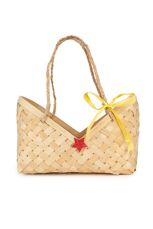 Greenkraftviera Handcrafted Bamboo Basket