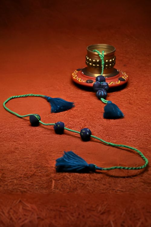 Antarang- Nili Potli Bhai And Bhabhi Rakhi, 100% Cotton, Made By Divyang Rural Women