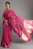Rose Handloom Banarasi Pure Katan Silk Kadwa Saree
