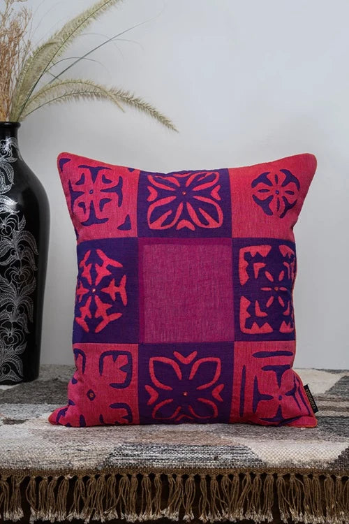 Craftroots Multi Patch Applique Cushion Cover