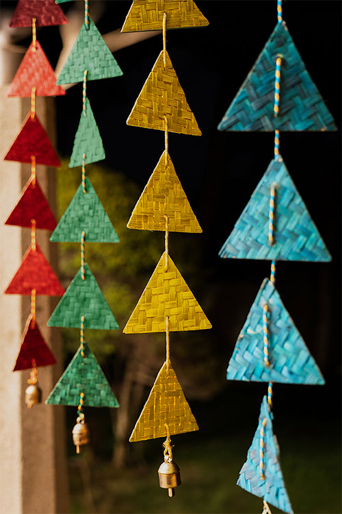 Greenkraft Rangeela Handcrafted Bamboo Hanging - Set Of 2