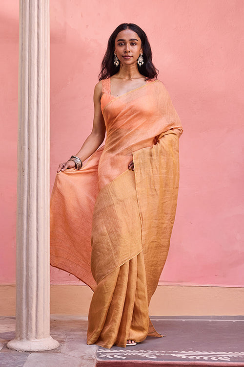 Dressfolk Sunkissed Linen Saree