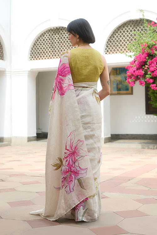 Dressfolk Lily Lane Linen Saree