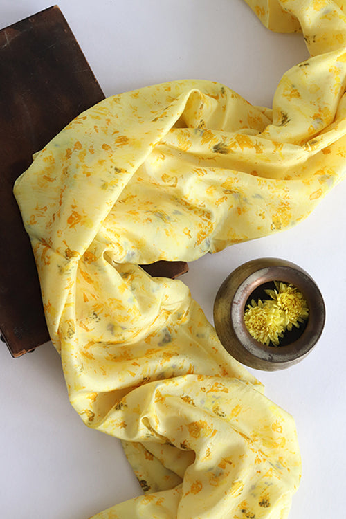 Mulya "Juhi" Eco Printed Habutai Silk Yardage