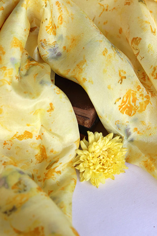 Mulya "Juhi" Eco Printed Habutai Silk Yardage