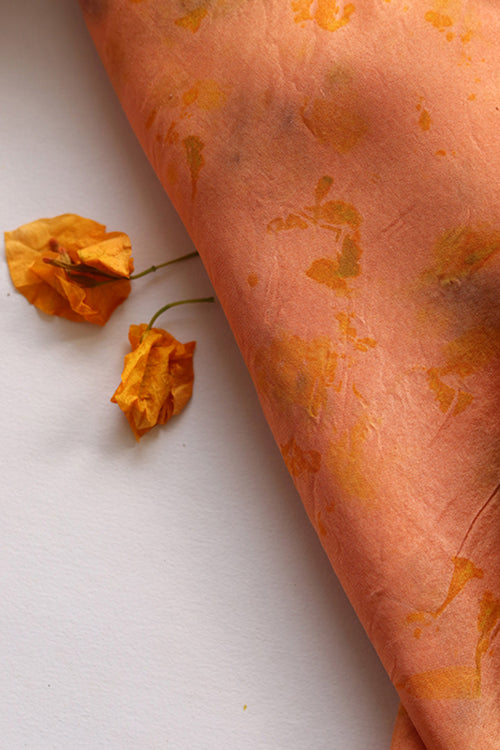 Mulya "Aboli" Eco Printed Habutai Silk Yardage