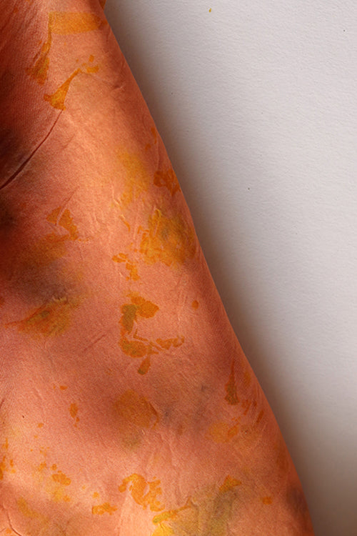 Mulya "Aboli" Eco Printed Habutai Silk Yardage