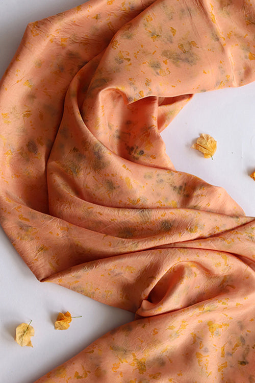 Mulya "Aboli" Eco Printed Habutai Silk Yardage