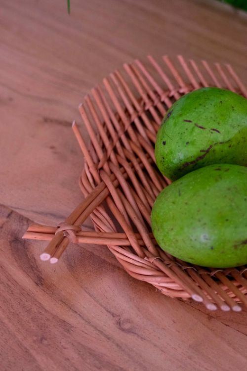 Kadam Haat Handmade Wicker Small Tray - Brown