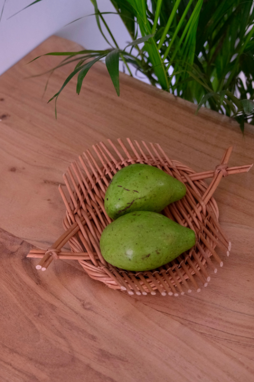 Kadam Haat Handmade Wicker Small Tray - Brown