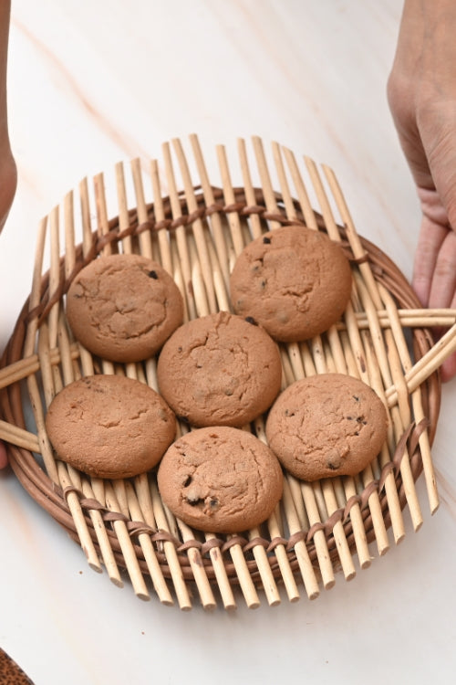 Kadam Haat Handmade Wicker Small Tray - White