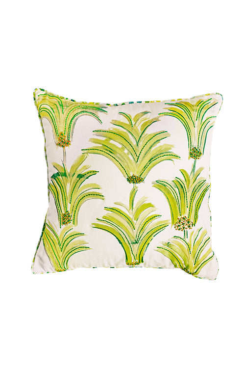 Onset Homes Sprig Cushion Cover-Lime Green-20X20