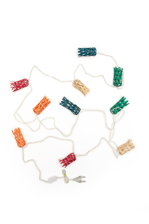 Greenkraft Multicoloured Bell Handcrafted bamboo String Light