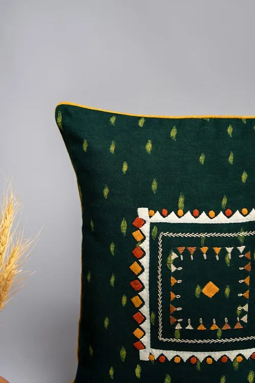 Craftroots Block Printed Kanguri Cushion Cover