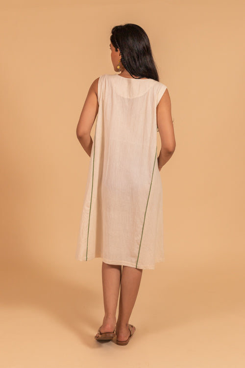 Moralfibre Sleeveless V Neck  Dress From "Shapes Collection "