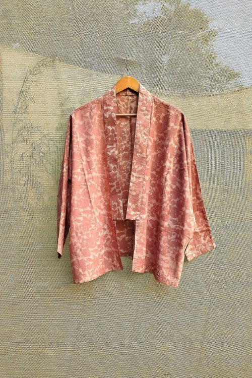 Patch Over Patch Heart Bound Peach Jacket