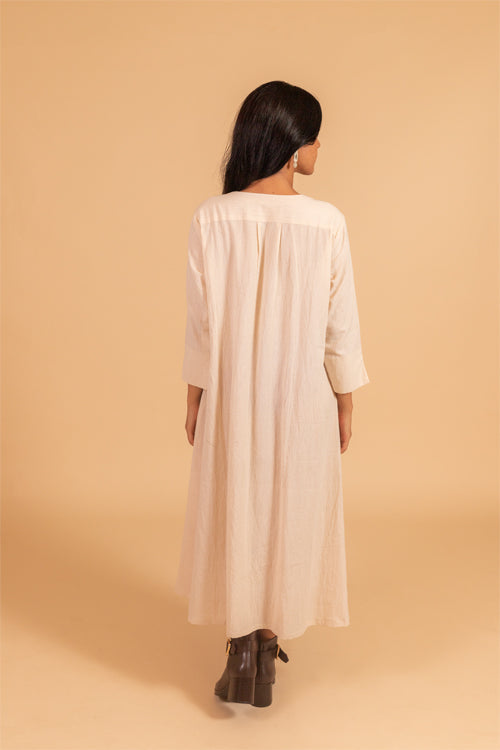 Moralfibre Side Kali Dress In Stripes And Kora Fabric From "Shapes Collection "