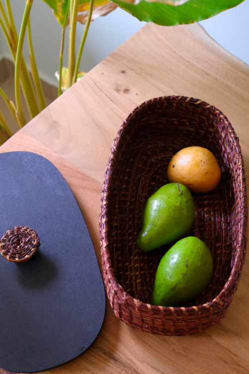 Kadam Haat Handmade Sikki Bread Box With Lid