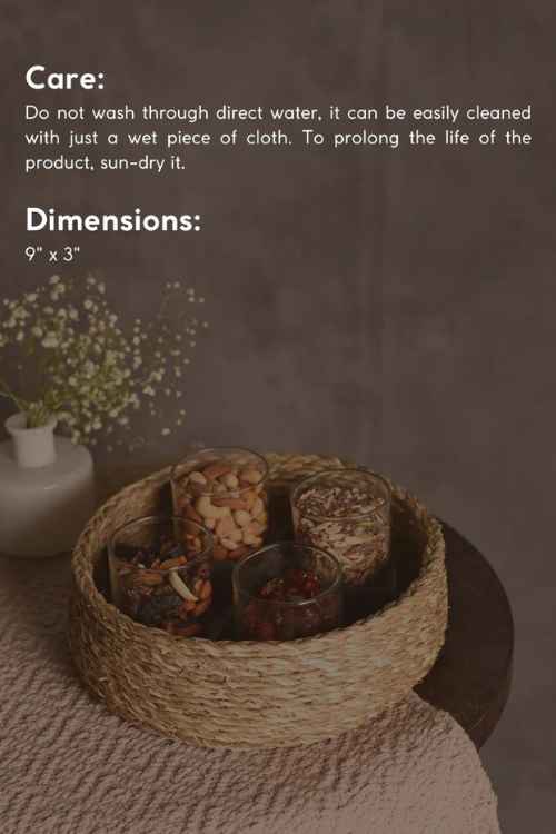 Kadam Haat Handmade Sabai Grass Jewellery Box - Natural