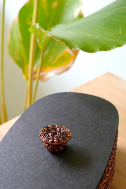 Kadam Haat Handmade Sikki Bread Box With Lid