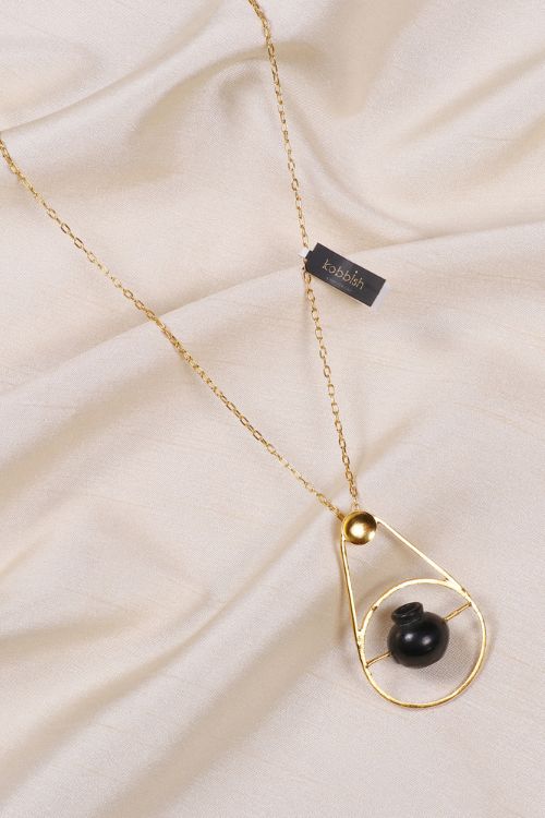 Kabbish'S Kalash Pendent,Black Pottery, Terracotta