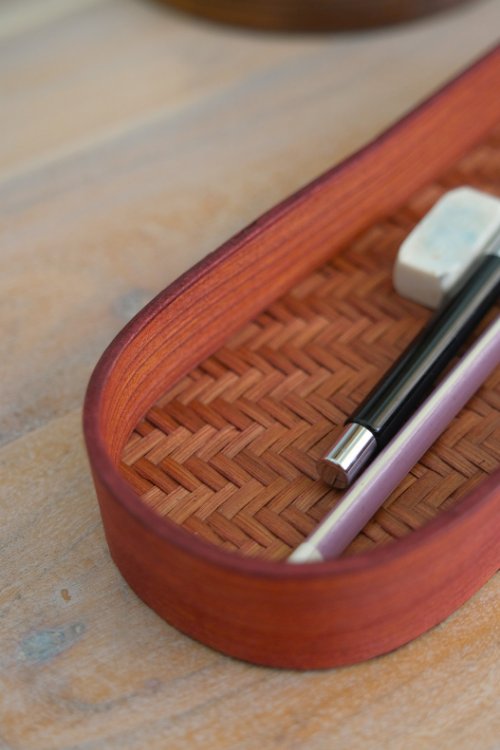 Kadam HaatHandmade Bamboo Bedside Tray - (Set of 2) - Brown