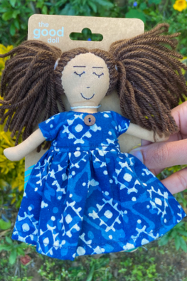 The Good Gift Single Doll "Rakhi" Hand Sewn Cotton Toy