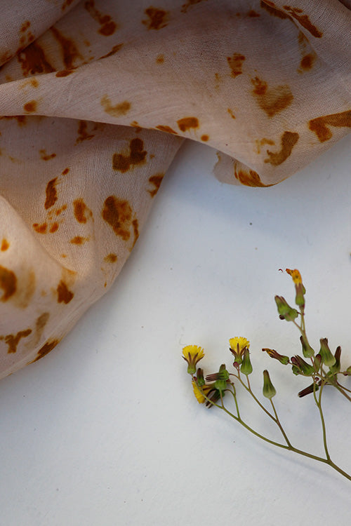 Mulya "KASHTI" Eco Printed Cotton Silk Yardage