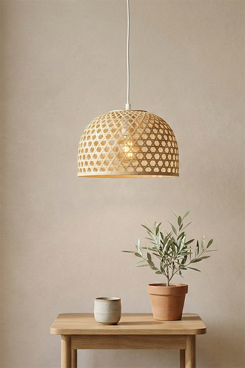 Greenkraft Elara Handcrafted Bamboo Lampshade